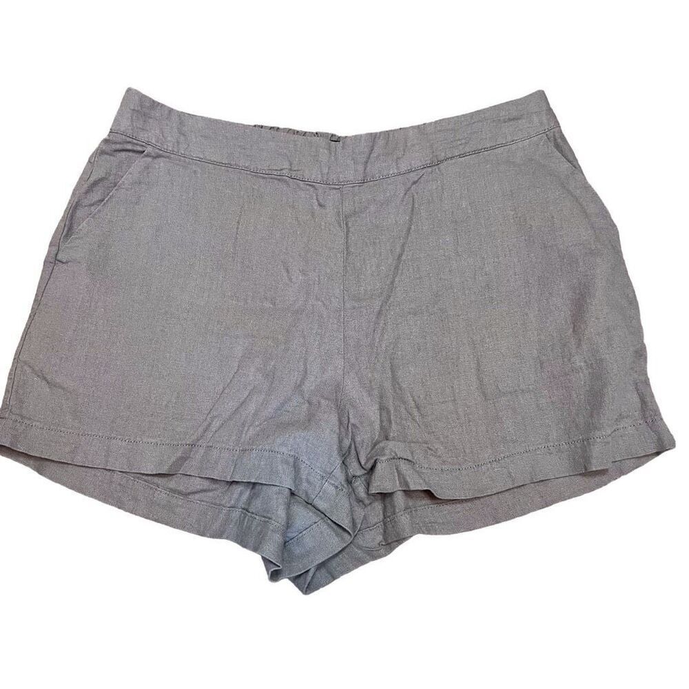 REWASH Womens Linen Casual Shorts Size Medium With Pockets Vacation Beach Comfy